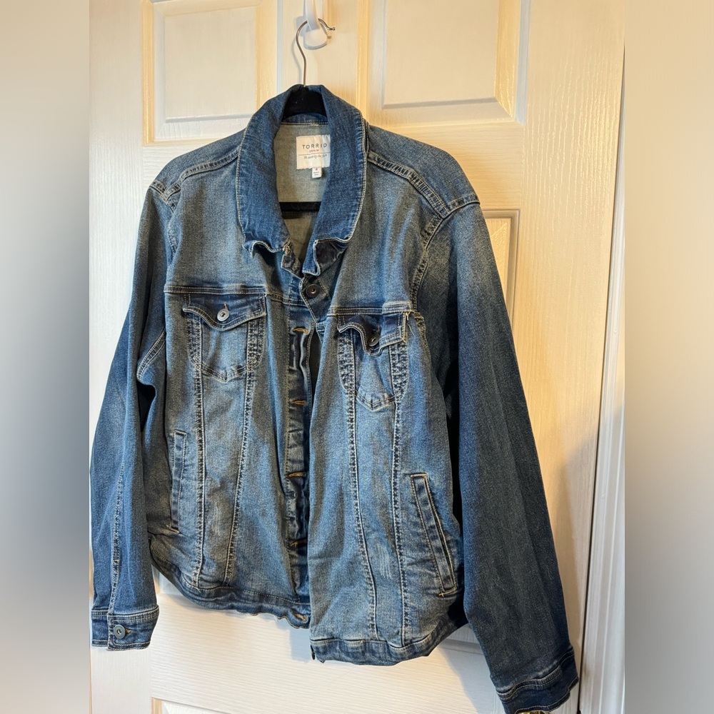 Denim torrid jacket